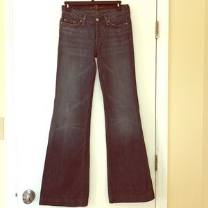 7 for all mankind flare jeans size 26
